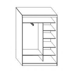 Шкаф-купе ПШ-1.10 Пегас (Венге/Дуб молочный) в Ишиме - ishim.mebel24.online | фото 2