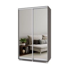 РОЛАНД Шкаф-купе с зеркалами Анкор темный (450*1300) Р433 в Ишиме - ishim.mebel24.online | фото 2