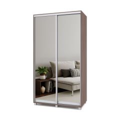 РОЛАНД Шкаф-купе с зеркалами Шимо темный (450*1200) Р423 в Ишиме - ishim.mebel24.online | фото 2