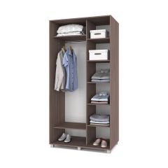 РОЛАНД Шкаф-купе с зеркалами Шимо темный (600*1100) Р613 в Ишиме - ishim.mebel24.online | фото 2