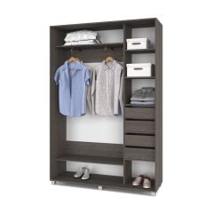 РОЛАНД Шкаф-купе с зеркалом Анкор темный (450*1400) Р442 в Ишиме - ishim.mebel24.online | фото 5