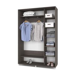 РОЛАНД Шкаф-купе с зеркалом Анкор темный (450*1500) Р452 в Ишиме - ishim.mebel24.online | фото 3