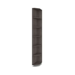 РОЛАНД Шкаф-купе с зеркалом Анкор темный (450*1500) Р452 в Ишиме - ishim.mebel24.online | фото