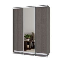 РОЛАНД Шкаф-купе с зеркалом Анкор темный (450*1700) Р472 в Ишиме - ishim.mebel24.online | фото 2