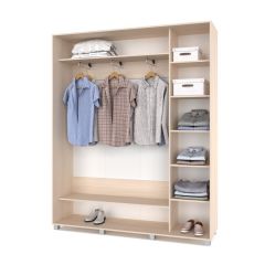 РОЛАНД Шкаф-купе с зеркалом Млечный дуб (450*1800) Р482 в Ишиме - ishim.mebel24.online | фото 2