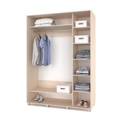 РОЛАНД Шкаф-купе с зеркалом Млечный дуб (600*1700)  Р672 в Ишиме - ishim.mebel24.online | фото 2