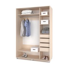 РОЛАНД Шкаф-купе с зеркалом Млечный дуб (600*1700)  Р672 в Ишиме - ishim.mebel24.online | фото 4