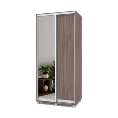 РОЛАНД Шкаф-купе с зеркалом Шимо темный (450*1000) Р402 в Ишиме - ishim.mebel24.online | фото 2