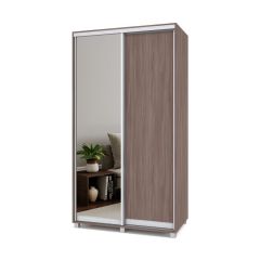 РОЛАНД Шкаф-купе с зеркалом Шимо темный (450*1200) Р422 в Ишиме - ishim.mebel24.online | фото 2