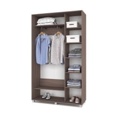 РОЛАНД Шкаф-купе с зеркалом Шимо темный (450*1300) Р432 в Ишиме - ishim.mebel24.online | фото 3