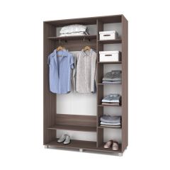 РОЛАНД Шкаф-купе с зеркалом Шимо темный (450*1400) Р442 в Ишиме - ishim.mebel24.online | фото 3
