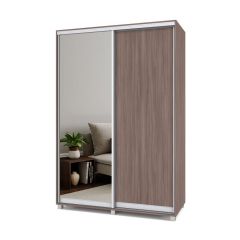РОЛАНД Шкаф-купе с зеркалом Шимо темный (450*1500) Р452 в Ишиме - ishim.mebel24.online | фото 2