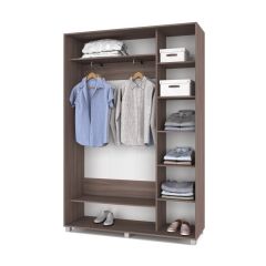 РОЛАНД Шкаф-купе с зеркалом Шимо темный (450*1500) Р452 в Ишиме - ishim.mebel24.online | фото 3