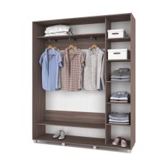 РОЛАНД Шкаф-купе с зеркалом Шимо темный (450*1800) Р482 в Ишиме - ishim.mebel24.online | фото 2