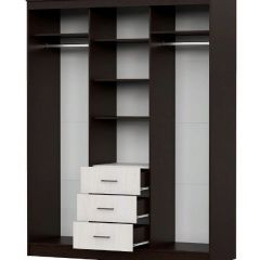 Шкаф-купе ШКП 1 (Венге/Ясень Анкор светлый) в Ишиме - ishim.mebel24.online | фото 2