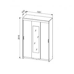Шкаф-купе ШКП 2 (Венге/Ясень Анкор светлый) в Ишиме - ishim.mebel24.online | фото 4