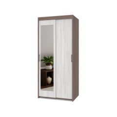 ТОМАС Шкаф-купе с зеркалом Шимо темный/светлый Т22 в Ишиме - ishim.mebel24.online | фото