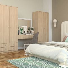 Шкаф Нина (М6) Ясень шимо светлый в Ишиме - ishim.mebel24.online | фото