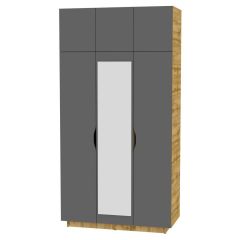 Шкаф с зеркалом "Аврора (H23_M)" в Ишиме - ishim.mebel24.online | фото 19