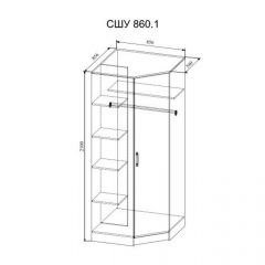 СОФИ СШУ860.1 Шкаф угловой в Ишиме - ishim.mebel24.online | фото 2