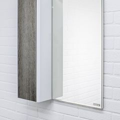 Шкаф-зеркало Uno 60 Дуб серый левый/правый Домино (DU1503HZ) в Ишиме - ishim.mebel24.online | фото 8