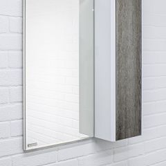 Шкаф-зеркало Uno 60 Дуб серый левый/правый Домино (DU1503HZ) в Ишиме - ishim.mebel24.online | фото 9