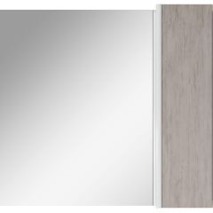 Шкаф-зеркало Uno 80 Дуб серый левый/правый Домино (DU1504HZ) в Ишиме - ishim.mebel24.online | фото 5