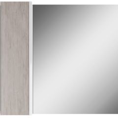 Шкаф-зеркало Uno 80 Дуб серый левый/правый Домино (DU1504HZ) в Ишиме - ishim.mebel24.online | фото 2