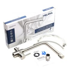 Смеситель д/кухни MELANA-F610304 Stello нерж.сталь, с переключателем на фильтр, однорычажный, сатин в Ишиме - ishim.mebel24.online | фото 2