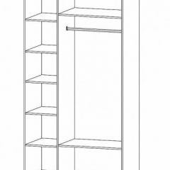 ГАММА Спальный гарнитур (модульный) дуб вотан в Ишиме - ishim.mebel24.online | фото 13