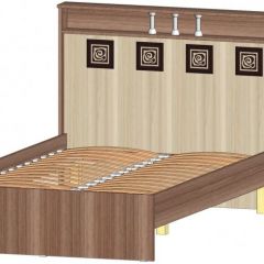 КОСТА-РИКА Кровать 1200 с основанием (шимо темный/шимо светлый) в Ишиме - ishim.mebel24.online | фото