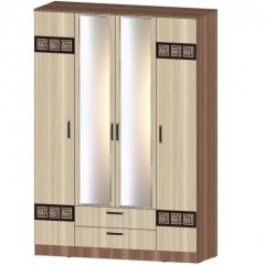 КОСТА-РИКА Шкаф 4-х створчатый (шимо темный/шимо светлый) в Ишиме - ishim.mebel24.online | фото