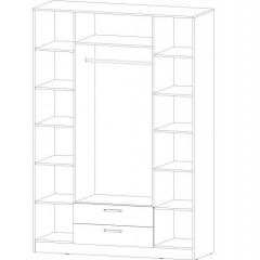 КОСТА-РИКА Шкаф 4-х створчатый (шимо темный/шимо светлый) в Ишиме - ishim.mebel24.online | фото 2