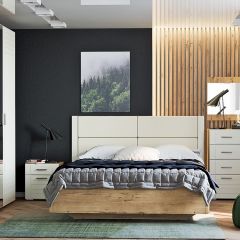 Спальня Livorno Модульная (Софт Панакота/Дуб Бунратти) в Ишиме - ishim.mebel24.online | фото 2