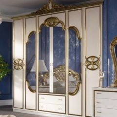 Спальня Ольга (комплект 6 дв.) беж/золото матовый в Ишиме - ishim.mebel24.online | фото 2