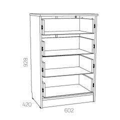 НМ 040.38 Х Комод "Оливия" в Ишиме - ishim.mebel24.online | фото 3