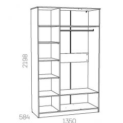 НМ 040.33 Х Шкаф для одежды "Оливия" в Ишиме - ishim.mebel24.online | фото 3