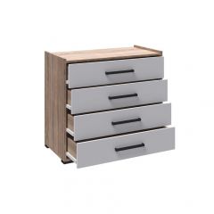 Спальня Соната Комод (Белый/Дуб крафт золотой) в Ишиме - ishim.mebel24.online | фото 2