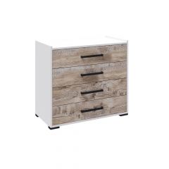 Спальня Соната Комод (Белый/Дуб юкон) в Ишиме - ishim.mebel24.online | фото