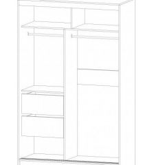 ВЕРОНА Шкаф-купе 1400 (ясень шимо комб.) в Ишиме - ishim.mebel24.online | фото 2