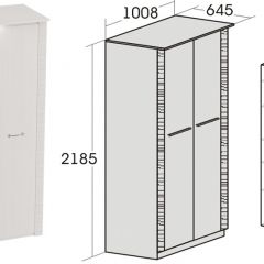 Спальный гарнитур Элана (модульная) Бодега белая в Ишиме - ishim.mebel24.online | фото 10