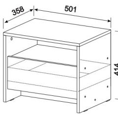 Спальный гарнитур МСП-1 (Дуб золотой/Камень темный) 1600 в Ишиме - ishim.mebel24.online | фото 5