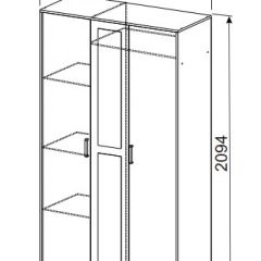 Спальный гарнитур МСП-1 (Дуб золотой/Камень темный) 1600 в Ишиме - ishim.mebel24.online | фото 7