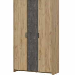 Спальный гарнитур МСП-1 (Дуб золотой/Камень темный) 1600 в Ишиме - ishim.mebel24.online | фото 16