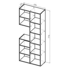 Стеллаж Элемент-2 (белый) в Ишиме - ishim.mebel24.online | фото 6