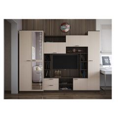 Стенка Марта 11 (Венге/Беленый дуб) в Ишиме - ishim.mebel24.online | фото 3