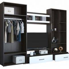 Стенка Ненси 1 (Венге/Белый глянец) в Ишиме - ishim.mebel24.online | фото 4