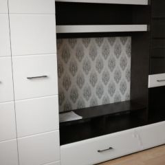 Стенка Ненси 1 (Венге/Белый глянец) в Ишиме - ishim.mebel24.online | фото 5
