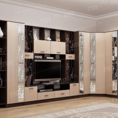 Стенка Сабина (модульная) венге/дуб белфорт в Ишиме - ishim.mebel24.online | фото 3
