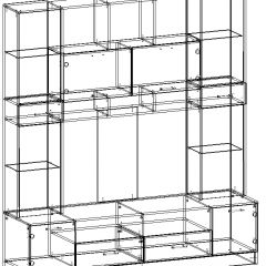 Стенка Сабина (модульная) венге/дуб белфорт в Ишиме - ishim.mebel24.online | фото 5